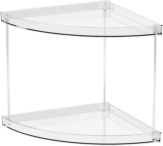 Yieach 2 Tier Corner Bathroom Counter Organizer, Acrylic Bathroom Counter Shelf - Image 7