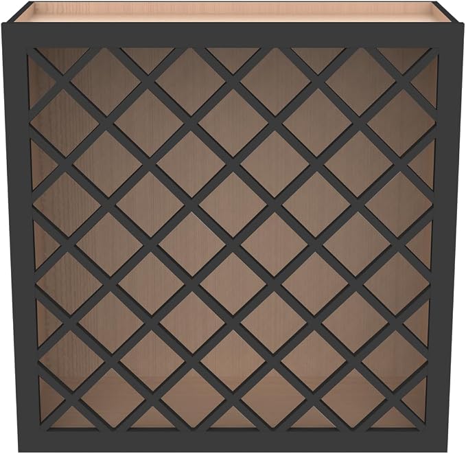 Solid Wood RTA Wine Bottle Rack Wall Cabinet - Image 4