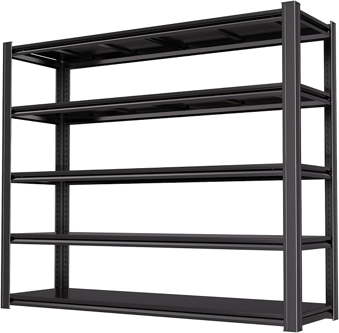 5-Tier Heavy Duty Garage Shelving, 000 lbs Capacity Adjustable Metal Storage by LIJIUHOME