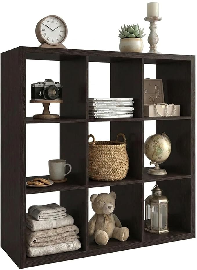 WannabeMyself【2026 Wooden Thick Frame】 9 Cube Storage Organizer by WannabeMyself