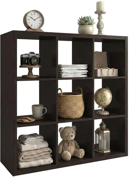 WannabeMyself【2026 Wooden Thick Frame】 9 Cube Storage Organizer by WannabeMyself