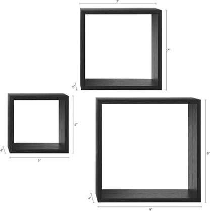 Modern Wood Cube Shelf Set, Office | Perfect - Image 2