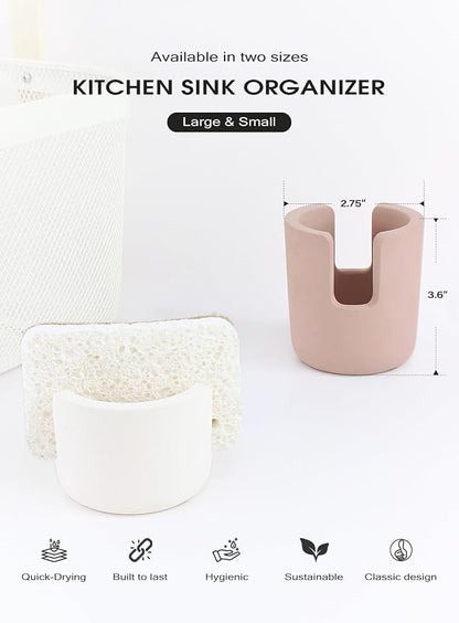 Stone Sponge Holder for Countertop Organizer, Quick Dry Diatomite Sponge Holder - Image 7