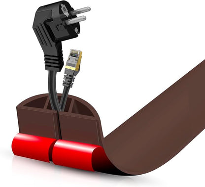 Floor Cord Cover Self Adhesive Cord Hider, 3.3FT Cable Management, Extension by DBHXXMB-HH