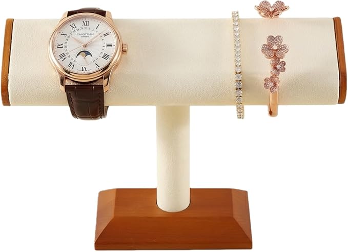 Solid Wood T-bar Watch Display Stand Bracelet Holder Jewelry Tower Organizer by JewelryStorage