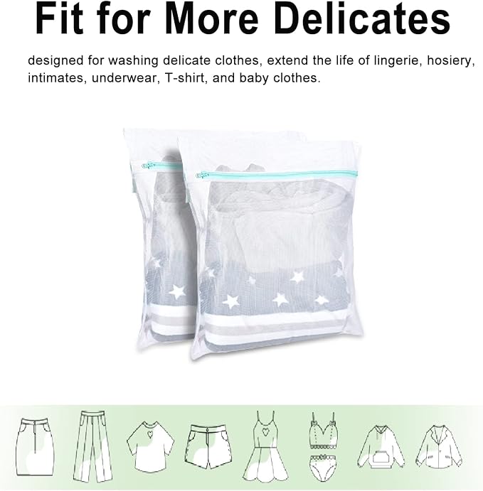 OTraki Mesh Washing Bags for Laundry 16x20 Inch Medium Mesh Bag Laundry Washer - Image 7