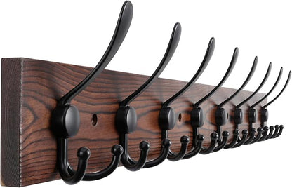 32.2'' Large Coat Rack Wall Mount Coat Hooks Coat Hanger by Kuhome