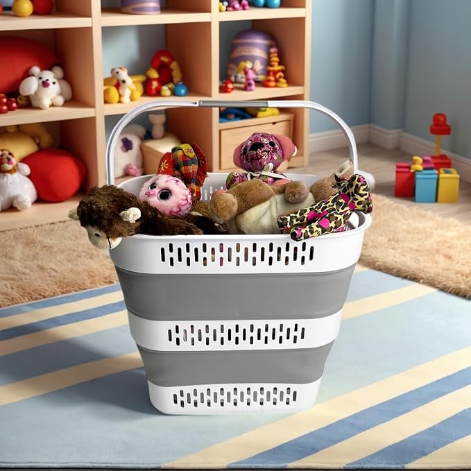 SAMMART 40L Collapsible Plastic Laundry Basket - Image 7