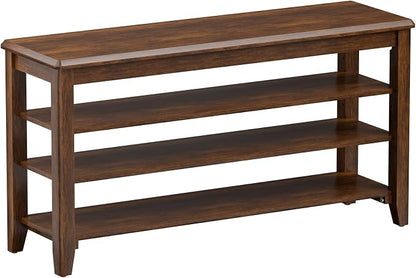 Taitiy Shoe Bench Storage Rubberwood, Entryway Bench by Taitiy