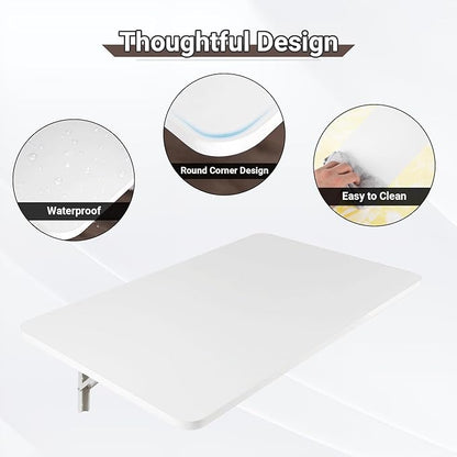 Upgrade Wall Mounted Folding Table 31.5”L x 15.7”W, Laundry Folding Table - Image 5