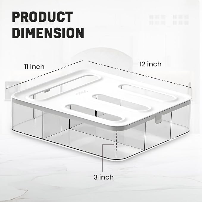 HIMUS Food Storage Bag Organizer - 4 in 1 Plastic Baggie Organizer - Image 2