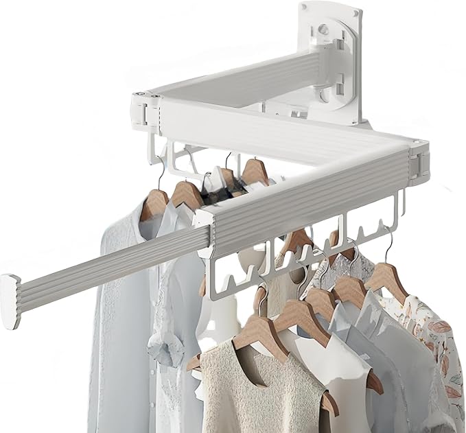 Mounted Wall Drying Rack, Laundry Hanger Dryer Rack, Laundry Hanger Rack by Unknown