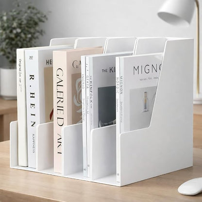 CiWiVOKi Vertical Magazine File Holder, 4 Pack, Notebooks and Paperwork - Image 9