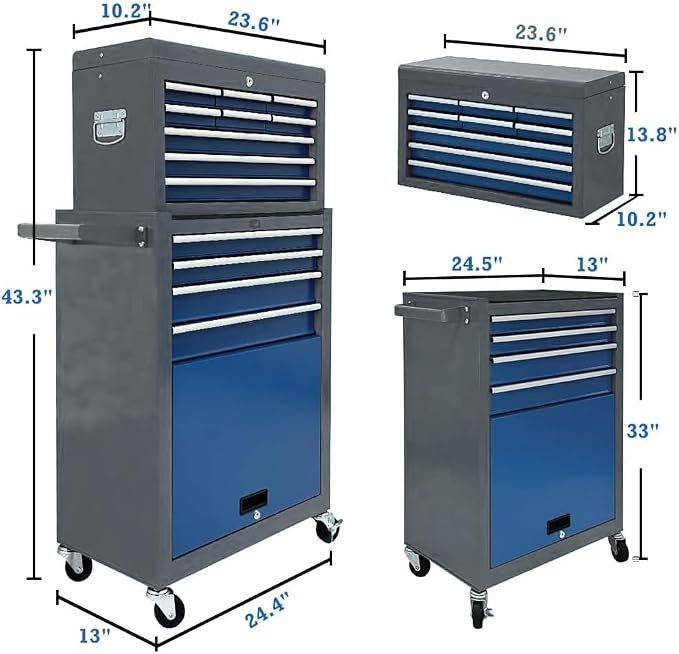 13-Drawer Rolling Tool Chest, Toolbox - Image 3