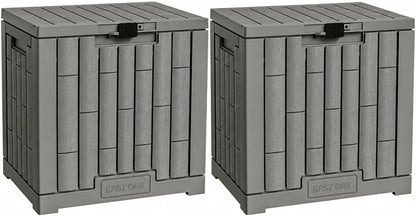 EAST OAK Outdoor Storage Box, 31 Gallon 2 Pack Deck Box Indoor and Outdoor Use by EASTOAK