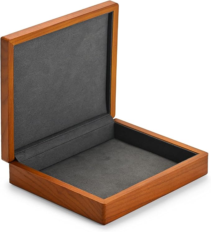 Oirlv Solid Wood Ring Jewelry Box Organizer Earrings Jewelry Drawer Organizer - Image 2