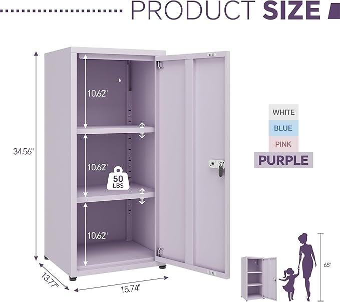 MIOCASA Metal Storage Cabinet - Image 3
