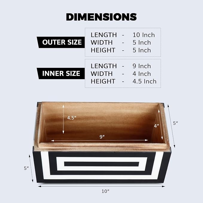 Handicrafts Home Decorative Organizer Box 10x5 – Large Keepsake Box - Image 3