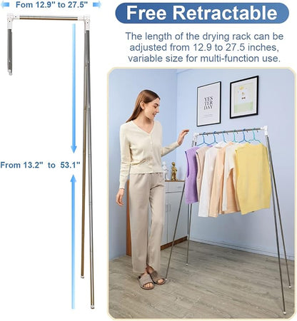 Portable Garment Rack, Folding Clothes Rack, Collapsible Clothing Rack - Image 3