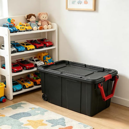 40-gallon wheeled plastic storage boxes - Image 3