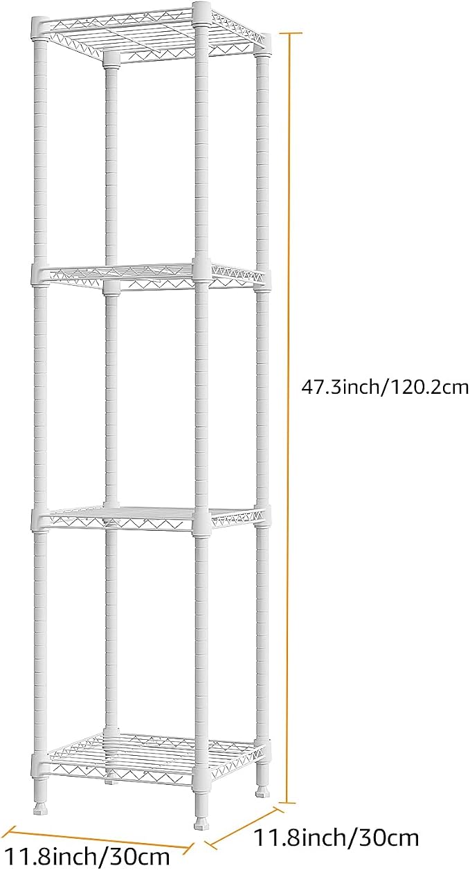 480 lbs Storage Shelves 4 Tier Shelving Units - Image 3