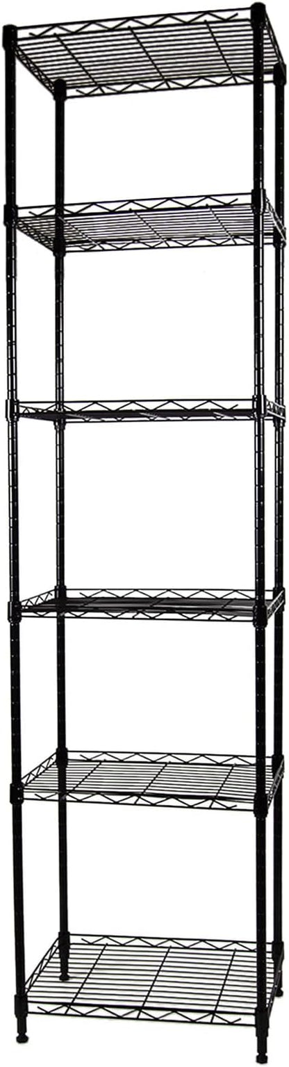 SUNLPH 6-Tier Wire Shelving Adjustable Shelves Unit Metal Storage Rack by SUNLPH