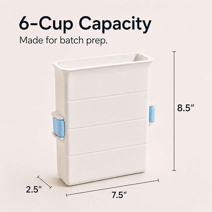 Freezer Food Block Maker, 6-Cup Freezer Bag Holder - Image 6