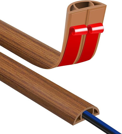 Floor Cord Covers for Wires 10FT Cable Hider Wire Cover Self Adhesive Cord by JAHOMFAI