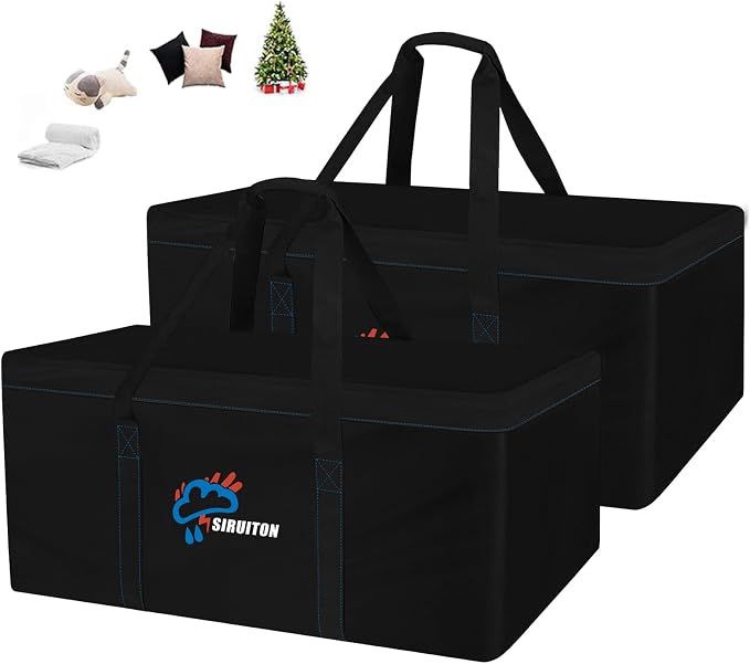 SIRUITON 2Pack 69”L x 29.5”W x 21.6”H-2P, Outdoor Cushion Storage Bag, Patio by SIRUITON