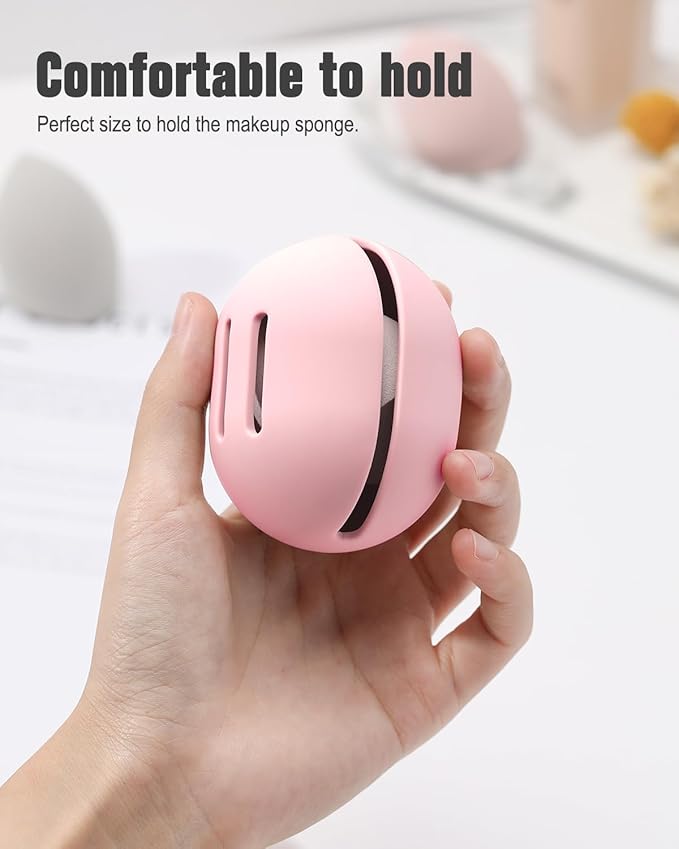 FERYES Makeup Sponge Holder – Shatterproof Eco-Friendly Silicone Beauty Make Up - Image 3