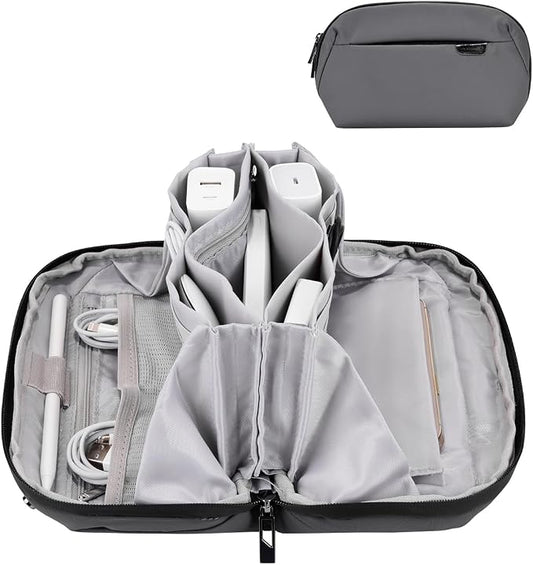 Electronics Cord Organizer Travel Case, Charger Pouch, Tech Accessories by DDgro