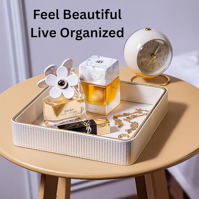 Small Night Stand Organizer Nightstand Tray Bedside Table Organizer Women| - Image 6
