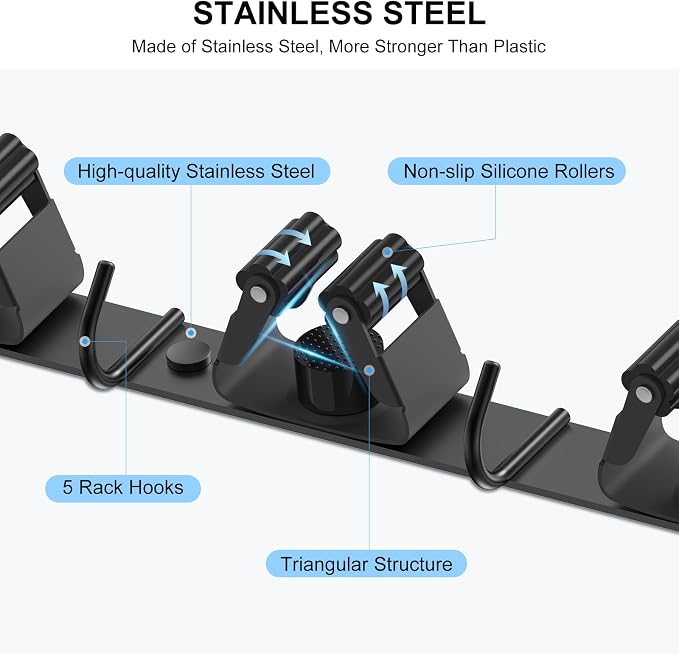 nacena Broom holder Wall Mount - Image 3