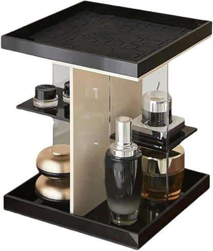 Rotating Makeup Organizer, 360 Degree Acrylic Cosmetic Storage Carousel - Image 9