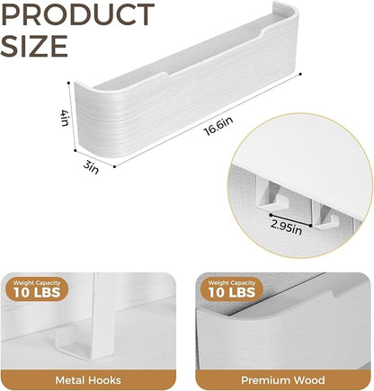 Wall Coat Rack Floating Shelves Modern Coat Rack Wall Mount - Image 2