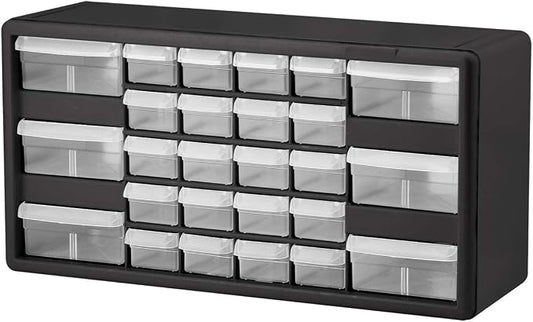 Akro-Mils 26-Drawer Plastic Storage Cabinet, Building Bricks Storage, Teacher by Akro-Mils