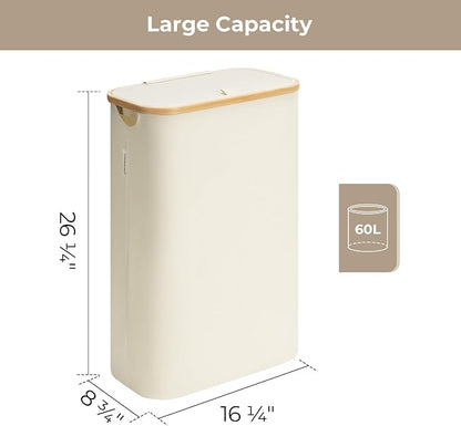 StorageWorks 60L Slim Laundry Hamper - Image 2