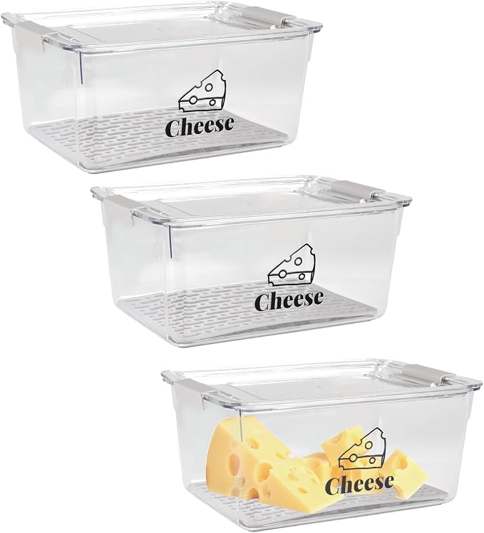 3 Pack Cheese Container Airtight by Unknown