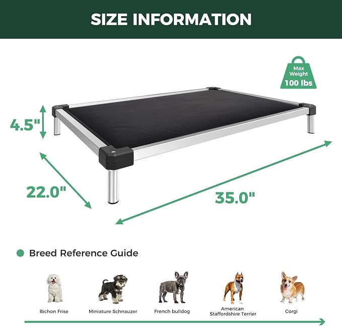 FXW TitanNest Chew-Proof Elevated Dog Bed, Raised Cot - Image 7