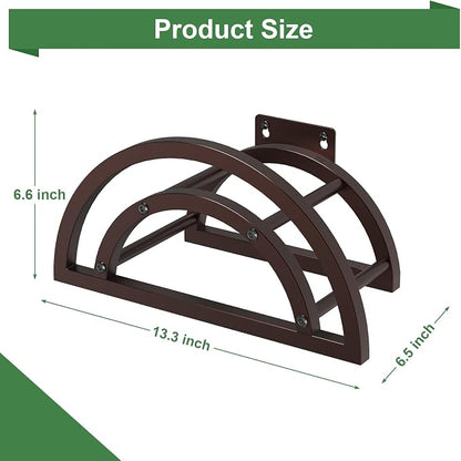 OLV Garden Hose Holder, Outdoor Hose Holder Wall Mounted Holds 125-ft Hose - Image 7