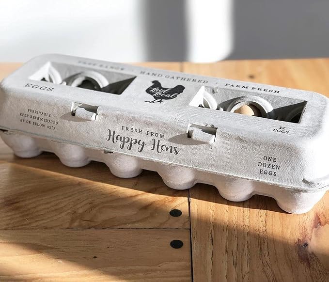 90 Egg Cartons- Adorable Printed Vintage Design - Image 5