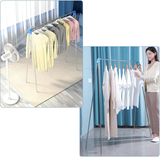 Portable Garment Rack, Folding Clothes Rack, Collapsible Clothing Rack - Image 9