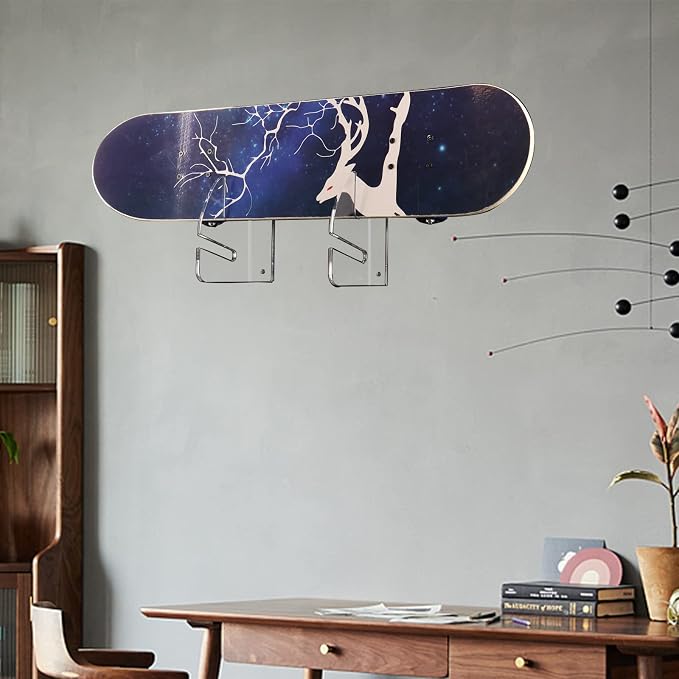Skateboard Rack Wall Mount Double Layer Skateboard Display Rack Wall Mount - Image 5
