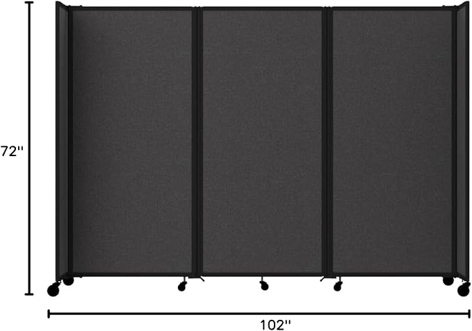 Versare Room Divider 360 Portable Wall Partition | Folding Panels | Large - Image 8