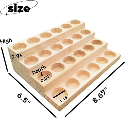 Essential Oil Display Stand 4 Tier Essential Oil Holder Solid Wood Essential - Image 2