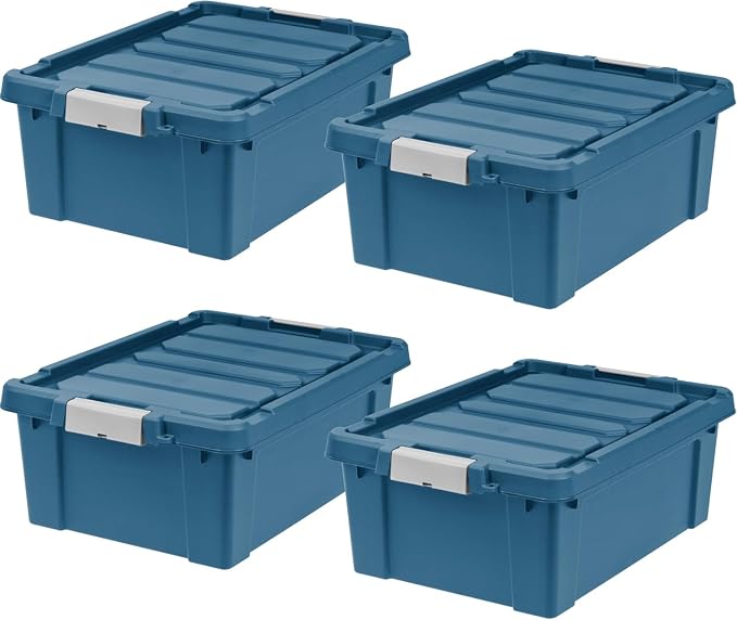 IRIS USA 12 Gallon Eco-Friendly Lockable Storage Bins by IRISUSA