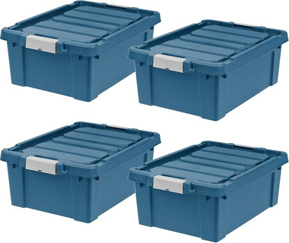 IRIS USA 12 Gallon Eco-Friendly Lockable Storage Bins by IRISUSA