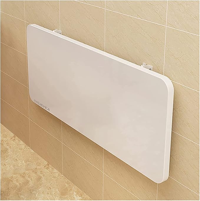 Wall Mounted Folding Table, Stainless Steel Bracket Laundry Folding Table by CYGJSYEA