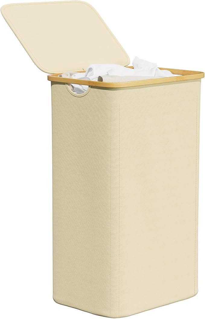 SpaceAid Laundry Hamper with Lid, 110L Large Tall Clothes Basket Bin with by SpaceAid