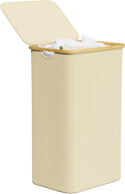 SpaceAid Laundry Hamper with Lid, 110L Large Tall Clothes Basket Bin with by SpaceAid